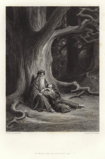 Illustration für Vivien von Alfred Tennyson von Gustave Dore